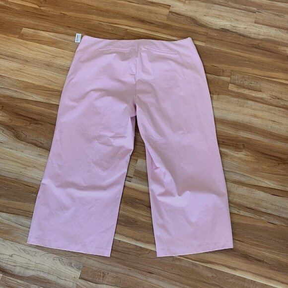 Old Navy Pants Womens 4XL Pink Wide-Leg High Rise Pockets Cotton Rayon NWT - Picture 2 of 11